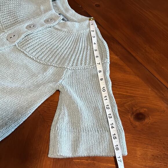 Apt.9 Petite Size PS Gray Retro Cardigan Sweater Cropped Y2K - Picture 10 of 10